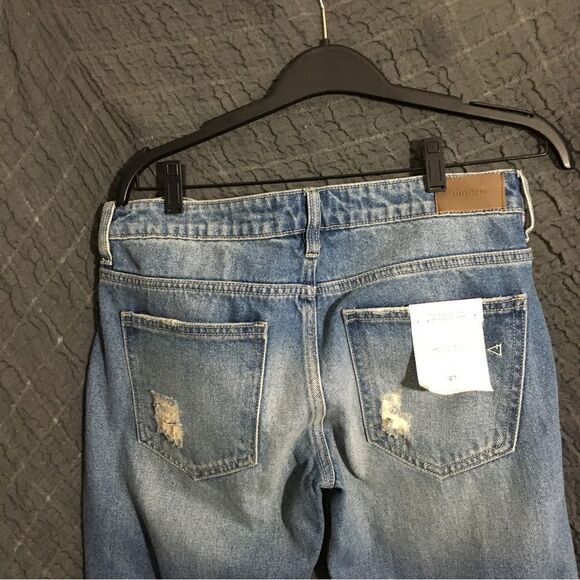 Hidden Distressed Cuffed Jeans  Size 27 - Picture 7 of 10